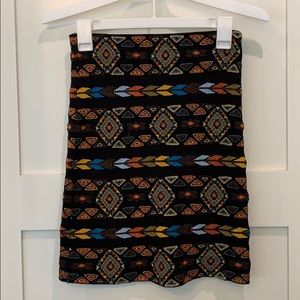 Willow and Clay Native Geo Print Skirt XS